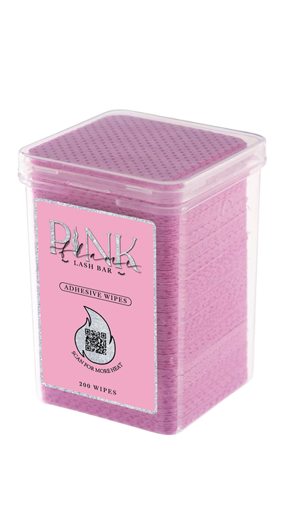 Pink Adhesive Wipes