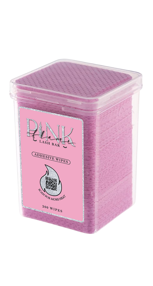 Pink Adhesive Wipes